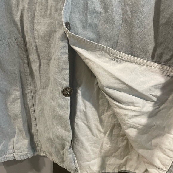 Eskander Linen Button Down Chic Oversized Top Neiman Marcus - Picture 3 of 9